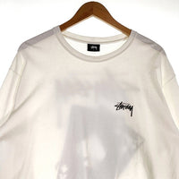 STUSSY ステューシー トランプ プリント 長袖 Tシャツ ロンT ホワイト Size L 福生店