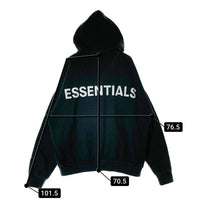 ESSENTIALS FEAR OF GOD エッセンシャルズ 背面ロゴ プルオーバーパーカー ブラック sizeXL 瑞穂店