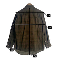 90`s Burberrys` バーバリー チェックシャツ 長袖 グリーン Size L 福生店