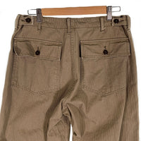WAREHOUSE ウエアハウス HBT MILITARY PANTS ヘリンボーン ベイカーパンツ ミリタリー オリーブ Size 32 福生店