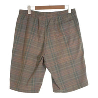 80-90's STUSSY ステューシー チェック柄 イージーショートパンツ グリーン コットン USA製 Size M 福生店
