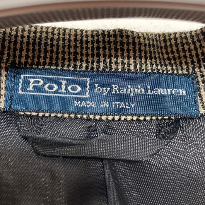 ポロラルフローレン シルクリネン テーラードジャケット グレー系 Polo by Ralph Lauren ポロラルフローレン シルク リネン 3B