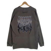 XG GR8 グレイト KOSUKE KAWAMURA 河村康輔 24SS Pigment Dyed Long Sleeve Tee ピグメントダイ プリント ロングスリーブTシャツ ブラック Size XXL 福生店