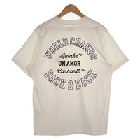 Carhartt W.I.P カーハート AWAKE NY アウェイク POKET T-SHIRT ポケットTシャツ バックプリント ホワイト Size L 福生店