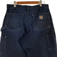 Carhartt カーハート ダック ダブルニーペインターパンツ ブラック MADE IN THE USA Size 34×32 福生店