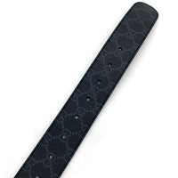 GUCCI グッチ インターロッキングG GGスプリーム キャンバスベルト ブラック 411924 Size 約105cm 福生店