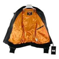 MOTO FIELD モトフィールド MF-LJ131N MA-1 パット入 シングルライダース ラムレザー ジャケット ブラック size3L 瑞穂店