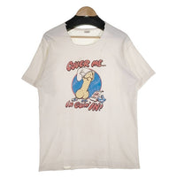 80's~ プリント Tシャツ COVER ME ホワイト フルーツオブザルーム Size L 福生店