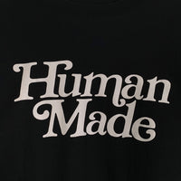 HUMAN MADE ヒューマンメイド 23SS Girls Don’t Cry ガールズドントクライ ロゴプリント クルーネックスウェットトレーナー ブラック Size XL 福生店