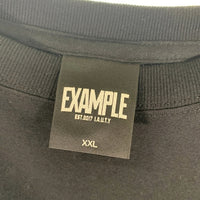 EXAMPLE エグザンプル サークルロゴプリント Tシャツ ブラック Size XXL 福生店