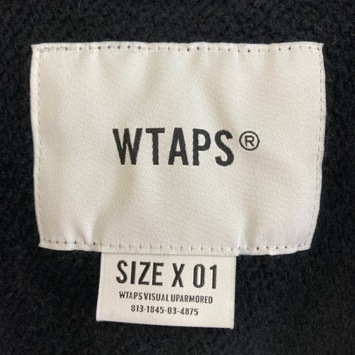 WTAPS ダブルタップス 19AW 192ATDT-CSM22 ハーフジップ スウェットパーカー 刺繍ロゴ ピスネーム ブラック size –  GolRagオンラインショップ