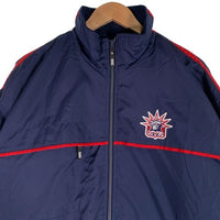 CCM シーシーエム Newyork Rangers ニューヨーク レンジャース NHL ジップアップ ナイロン ジャケット ネイビー Size XL 福生店