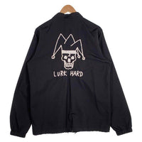 LURK HARD ラークハード ナイロンコーチジャケット ブラック スナップボタン Size M 福生店