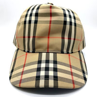 BURBERRY LONDON バーバリーロンドン 23SS ヘビーコットンノバチェック ベースボールキャップ 帽子 ベージュ 8026929 Size M 福生店