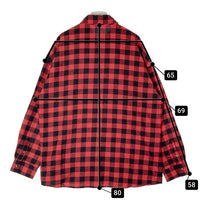 glamb グラム バッファローチェック フランネルシャツ レッド ブラック GB17SM/SH07 Size 3 瑞穂店