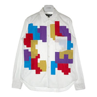 COMME des GARCONS HOMME DEUX コムデギャルソンオムドゥ DM-B034 AD2023 パッチワーク オックスフォードシャツ ホワイト sizeS 瑞穂店