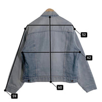 70's~ J.C.Penney ジェイシーペニー Super Denim デニムジャケット 赤キルティングライナー ライトブルー 短丈 Size L 相当 福生店