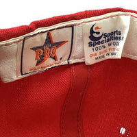 90's NBA CHICAGO BULLS シカゴ・ブルズ ベースボールキャップ スナップバック レッド 韓国製 Sports Specialties 福生店