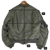 70's ALPHA INDUSTRIES アルファインダストリーズ MA-1 フライトジャケット オリーブ Size L 福生店