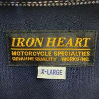 IRON HEART アイアンハート ウォバッシュウエスタンシャツ ストライプ ネイビー sizeXL 瑞穂店