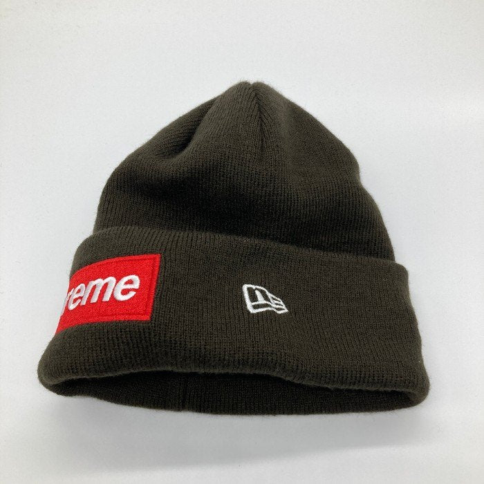 SUPREME シュプリーム 22AW × NEW ERA Box Logo Beanie ニューエラー ボックス ロゴ ビーニー ニットキャップ  ブラウン 瑞穂店