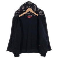 SUPREME シュプリーム 18SS Repeat Zip Up Hooded Sweatshirt ジップアップ フーディー パーカー ブラック カナダ製 Size S 福生店