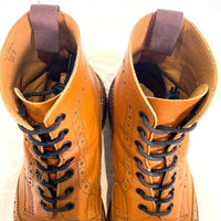 Trickers トリッカーズ MALTON モールトン カントリーブーツ ウィングチップ レザーソール 2508 Size UK 8.5 (27-27.5cm) 福生店