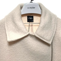 ZARA ザラ タグ付き ブークレー バイカージャケット 5070 026 712 アイボリー sizeS 瑞穂店