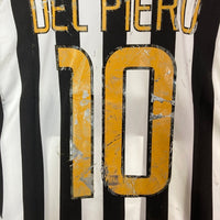 NIKE ナイキ 114321 ユベントス 03/04 ホーム ユニフォーム #10 デルピエロ スクデットワッペン付 ホワイト sizeXL 瑞穂店