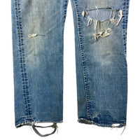 Lee リー 200 70's サイド黒タグ ポケット大文字タグ TALONセミオート デニムパンツ ライトインディゴ size34 瑞穂店