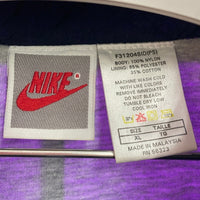 NIKE ナイキ 90's 銀タグ IOWA BASKETBALL ロゴ刺繍 切替 ナイロンジャケット パープル sizeXL 瑞穂店