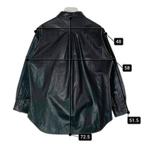Ballet by BACKLASH バレエバイバックラッシュ 23-10-SH-01L Leather Shirt レザーシャツ ブラック sizeF 瑞穂店