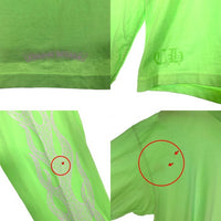 Chrome Hearts クロムハーツ POCKET L/S TEE ポケット ロングスリーブTシャツ フレイムプリント ライムグリーン Size XL 福生店