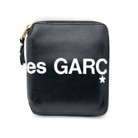 COMME des GARCONS コムデギャルソン HUGE LOGO ZIP WALLET 二つ折り 財布 ブラック 瑞穂店