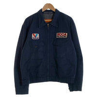 80's RED KAP レッドキャップ 企業パッチ ワークジャケット ネイビー USA製 Size XL 福生店