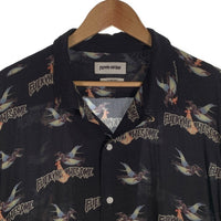 FUCKING AWESOME ファッキンオーサム オープンカラー レーヨンシャツ ブラック 総柄プリント Size XL 福生店