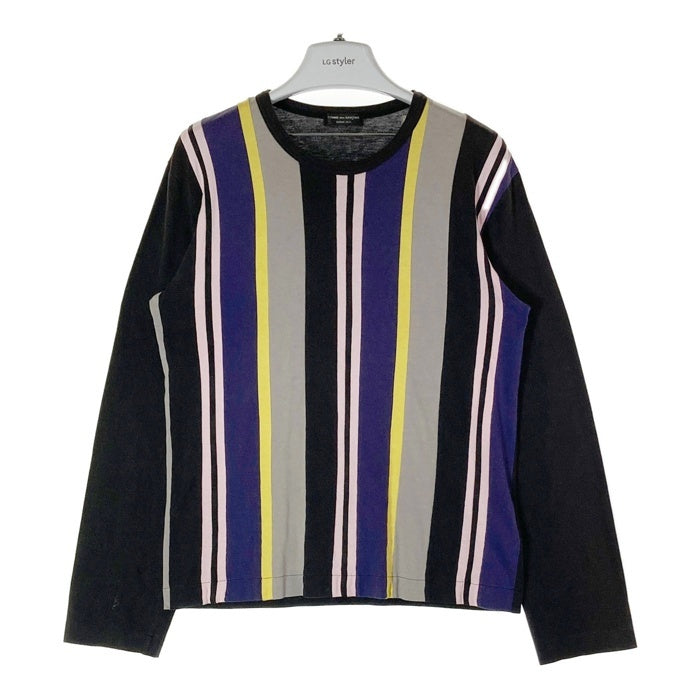 【美品・希少】COMME des GARÇONS ストライプ長袖Tシャツ S コムデギャルソン ストライプ 長袖Tシャツ
