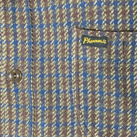 PHERROW’S フェローズ ヘビーフランネルシャツ 千鳥格子 ネイビー オリーブ Size 40 瑞穂店