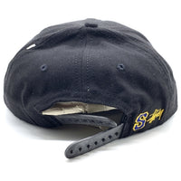 90's STUSSY ステューシー CAPS Sロゴ刺繡 6パネルキャップ ブラック スナップバック USA製 白タグ オールド 福生店