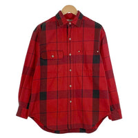 RALPH LAUREN ラルフローレン チェック フランネルシャツ レッド メタルボタン Size L 福生店
