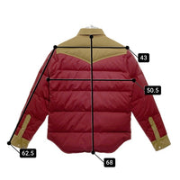 Schott ショット M83148 シャツジャケット ダウンジャケット レッドxブラウン size36 瑞穂店