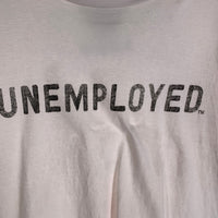 TENDERLOIN テンダーロイン UNEMPLOYED プリント 半袖 Tシャツ ホワイト Size L 福生店