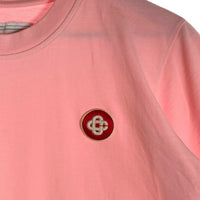 Casablanca カサブランカ 22SS ワンポイント ワッペン Tシャツ ピンク MS22-JTS-001 Size M 福生店