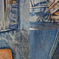 MARLBORO COUNTRY STORE マルボロカントリーストア デニムジャケット 襟レザー インディゴ sizeL 瑞穂店