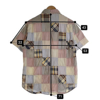 00's STUSSY ステューシー 半袖 ボタンダウンシャツ マルチカラー Size M 福生店