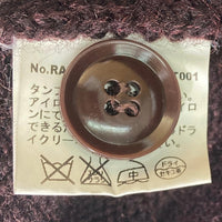 RADIALL ラディアル RAD-12AW-SPOT-KNIT001 カーディガン ワッペン付き バーガンディ sizeL 瑞穂店