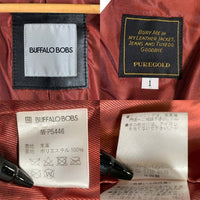 BUFFALO BOBS バッファローボブズ 20-21AW シープレザー シングルライダースジャケット ブラック MFP5446 Size 1 福生店