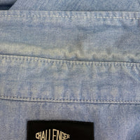 CHALLENGER チャレンジャー NO PAIN NO GAIN WESTERN SHIRT シャンブレー ウェスタンシャツ ブルー sizeL 瑞穂店