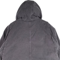 Carhartt カーハート ウォッシュド ダック地 ジップアップジャケット 内ボア フェードブラック J141-029 Size XL 福生店