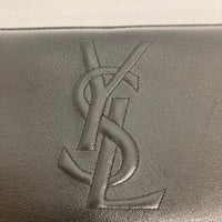 YVES SAINT LAURENT イヴサンローランリヴゴーシュ 352907 YSLロゴ ラウンドファスナー 長財布 ブラック 瑞穂店